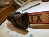 Cape Buffalo Skin Buck 110 Knife Side Draw Sheath
