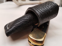 Buck 110 Knife Shark Skin Side Draw Sheath- Black
