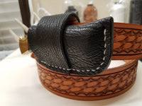 Buck 110 Knife Shark Skin Side Draw Sheath- Black
