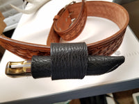 Buck 110 Knife Shark Skin Side Draw Sheath- Black