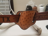 ostrich skin knife sheath