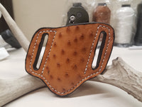 ostrich skin knife sheath