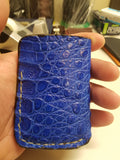 Caiman Hornback Skin Front pocket wallet