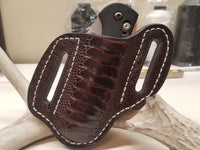 ostrich leg skin knife sheath