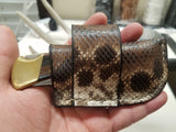 Buck 110 Knife Snake Skin side draw sheath