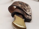 Buck 110 Knife Snake Skin side draw sheath