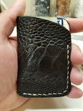 Ostrich leg minimalist front pocket wallet