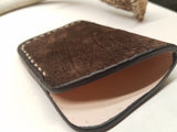 Hippopotamus skin front pocket minimalist wallet
