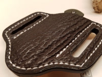 Shark skin brown knife sheath