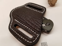 Shark skin brown knife sheath