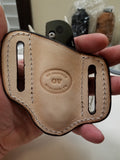 Shark skin brown knife sheath