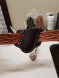 Shark skin brown knife sheath