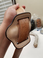 Shark skin brown knife sheath