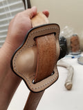 Shark skin brown knife sheath