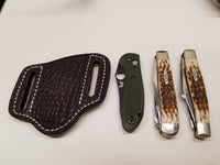 Shark skin brown knife sheath