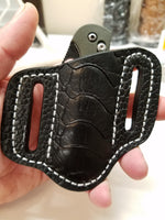 ostrich leg skin knife sheath
