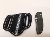 Stingray Rowstone Skin Small Knife Sheath Black with White row