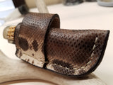 Karung Snake Skin Case Trapper Knife Sheath