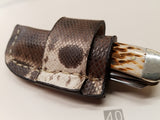 Karung Snake Skin Case Trapper Knife Sheath