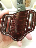 ostrich leg skin knife sheath