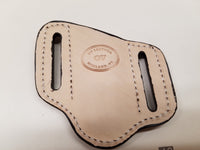 Ostrich Leg skin Small Knife Sheath Wine Color