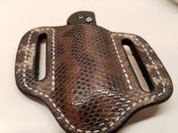 Karung Snake skin Small Knife Sheath Natural color