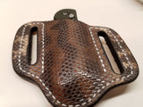 Karung Snake skin Small Knife Sheath Natural color