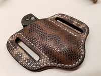 Karung Snake skin Small Knife Sheath Natural color