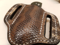 Karung Snake skin Small Knife Sheath Natural color