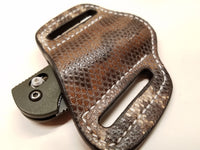Karung Snake skin Small Knife Sheath Natural color