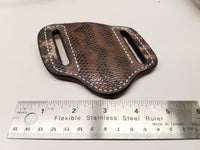 Karung Snake skin Small Knife Sheath Natural color