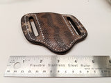 Karung Snake skin Small Knife Sheath Natural color