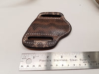 Karung Snake skin Small Knife Sheath Natural color