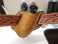 ostrich leg skin knife sheath
