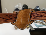 ostrich leg skin knife sheath