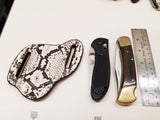 Python Snake Skin Large Sheath