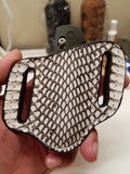 Cobra Snake skin sheath