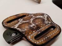 Cobra Snake Skin Small Sheath-Hand painted Multicolor