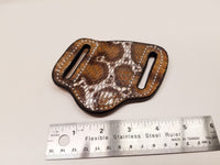 Cobra Snake Skin Small Sheath-Hand painted Multicolor