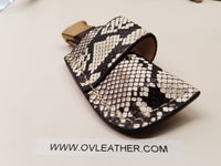 Buck 110 Knife Python Skin Side Draw Sheath
