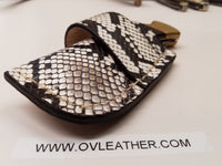 Buck 110 Knife Python Skin Side Draw Sheath