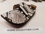 Buck 110 Knife Python Skin Side Draw Sheath