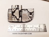 Buck 110 Knife Python Skin Side Draw Sheath