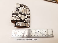 Buck 110 Knife Python Skin Side Draw Sheath