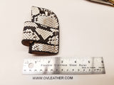 Buck 110 Knife Python Skin Side Draw Sheath
