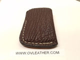 Shark Skin Minimalist Front Pocket Wallet- Brown