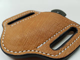 Ostrich Smooth Small Sheath-Cognac