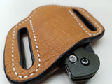 Ostrich Smooth Small Sheath-Cognac