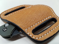 Ostrich Smooth Small Sheath-Cognac