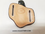 Ostrich Smooth Small Sheath-Cognac